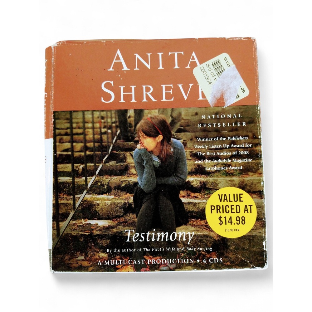 Testimony Audiobook CD Anita Shreve‎ Abridged Mystery Thriller Drama Fiction